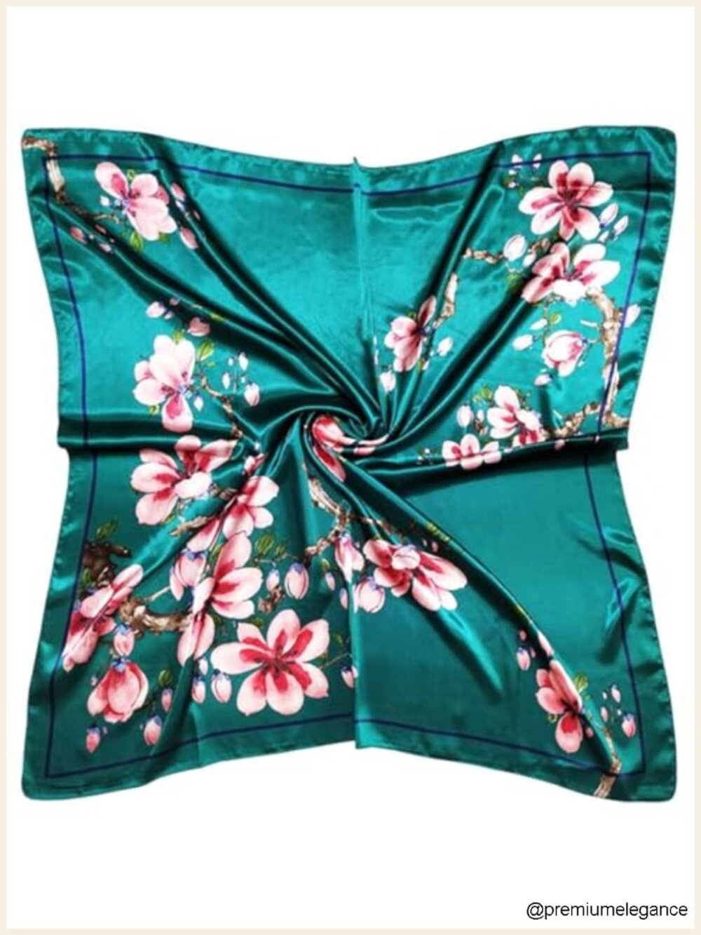 Satin Head Scarf for Women Silk Like Hair Scarf 35x35